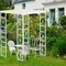 French Style Garden Arch Arbor Trellis Wedding Lawn Metal Gazebo Pergola Pavilio